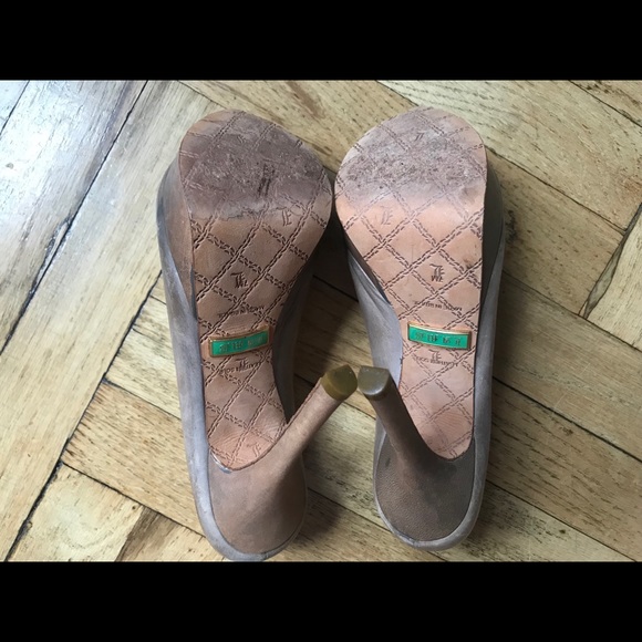 EUC L.A.M.B. women’s size 7M nude platform heels - Picture 5 of 7